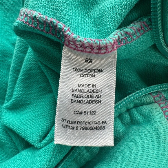 Disney Tinkerbelle Girls Zip Hoodie Size 6 - Picture 5 of 6